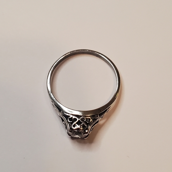 Vintage Scrolled Sterling Ring - Picture 8 of 16